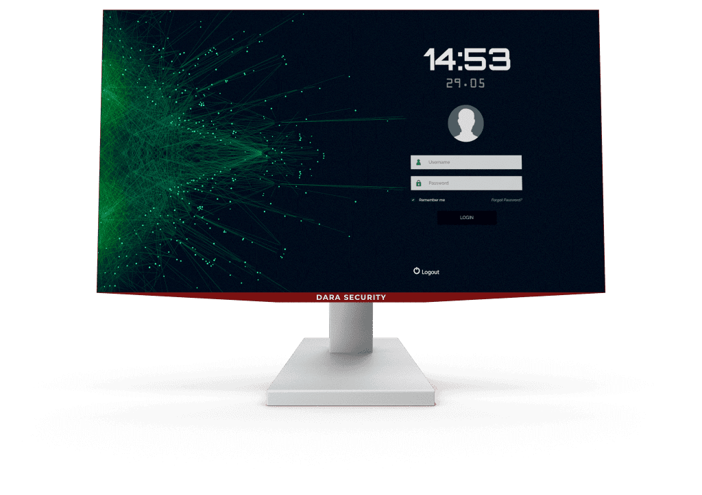 computer monitor secure login